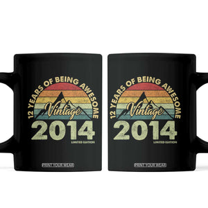 12th Birthday Coffee Mug Vintage 2014 Limited Edition 12 Year Old Gift