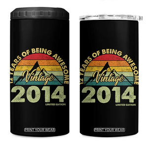 12th Birthday 4 in 1 Can Cooler Tumbler Vintage 2014 Limited Edition 12 Year Old Gift