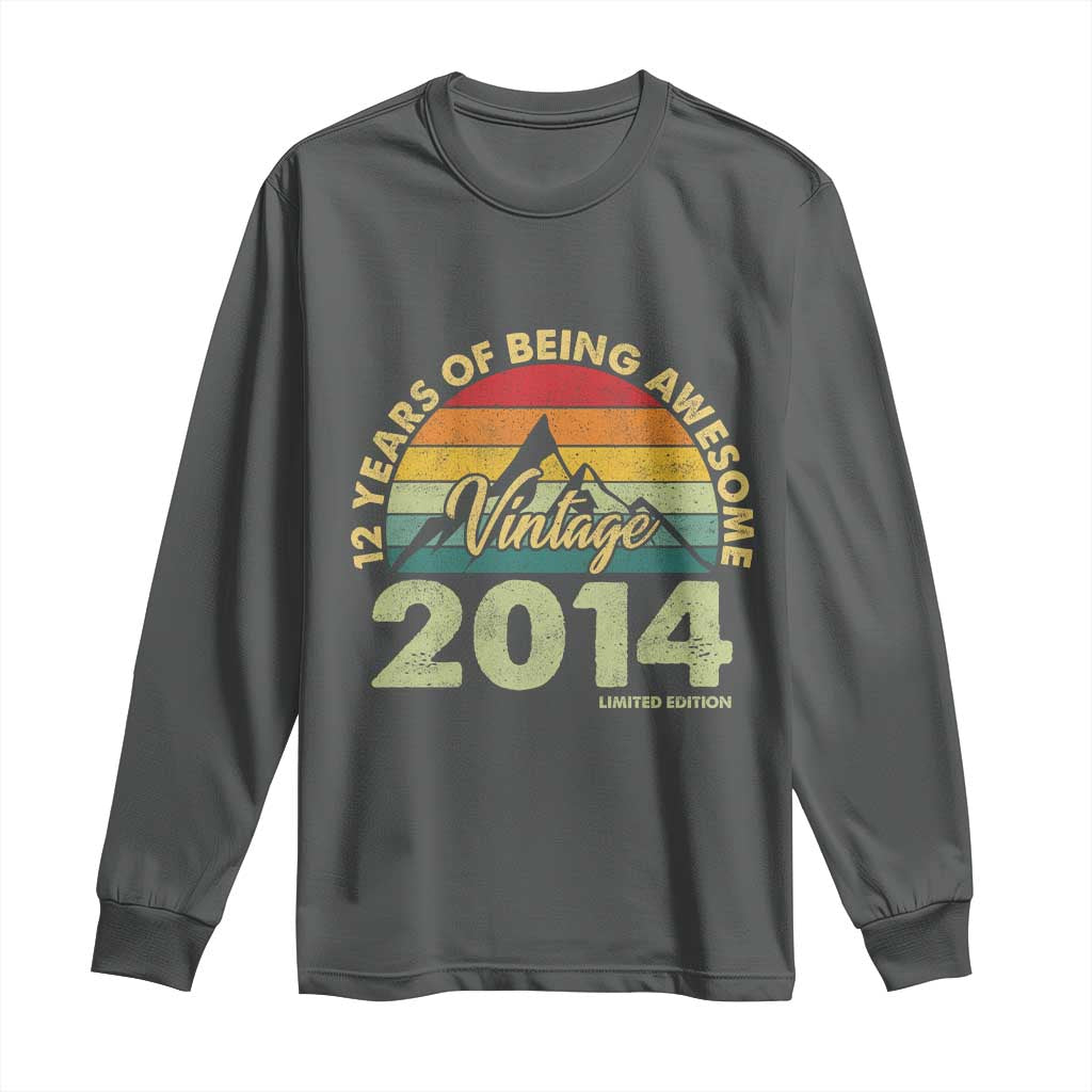 12th Birthday Long Sleeve Shirt Vintage 2014 Limited Edition 12 Year Old Gift