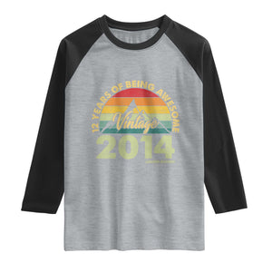 12th Birthday Raglan Shirt Vintage 2014 Limited Edition 12 Year Old Gift