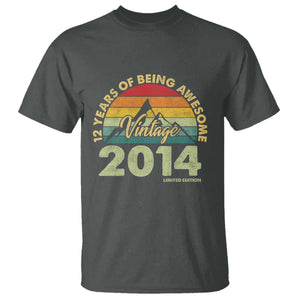 12th Birthday T Shirt Vintage 2014 Limited Edition 12 Year Old Gift