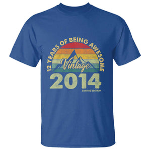 12th Birthday T Shirt Vintage 2014 Limited Edition 12 Year Old Gift