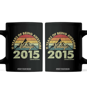 11th Birthday Coffee Mug Vintage 2015 Limited Edition 11 Year Old Gift
