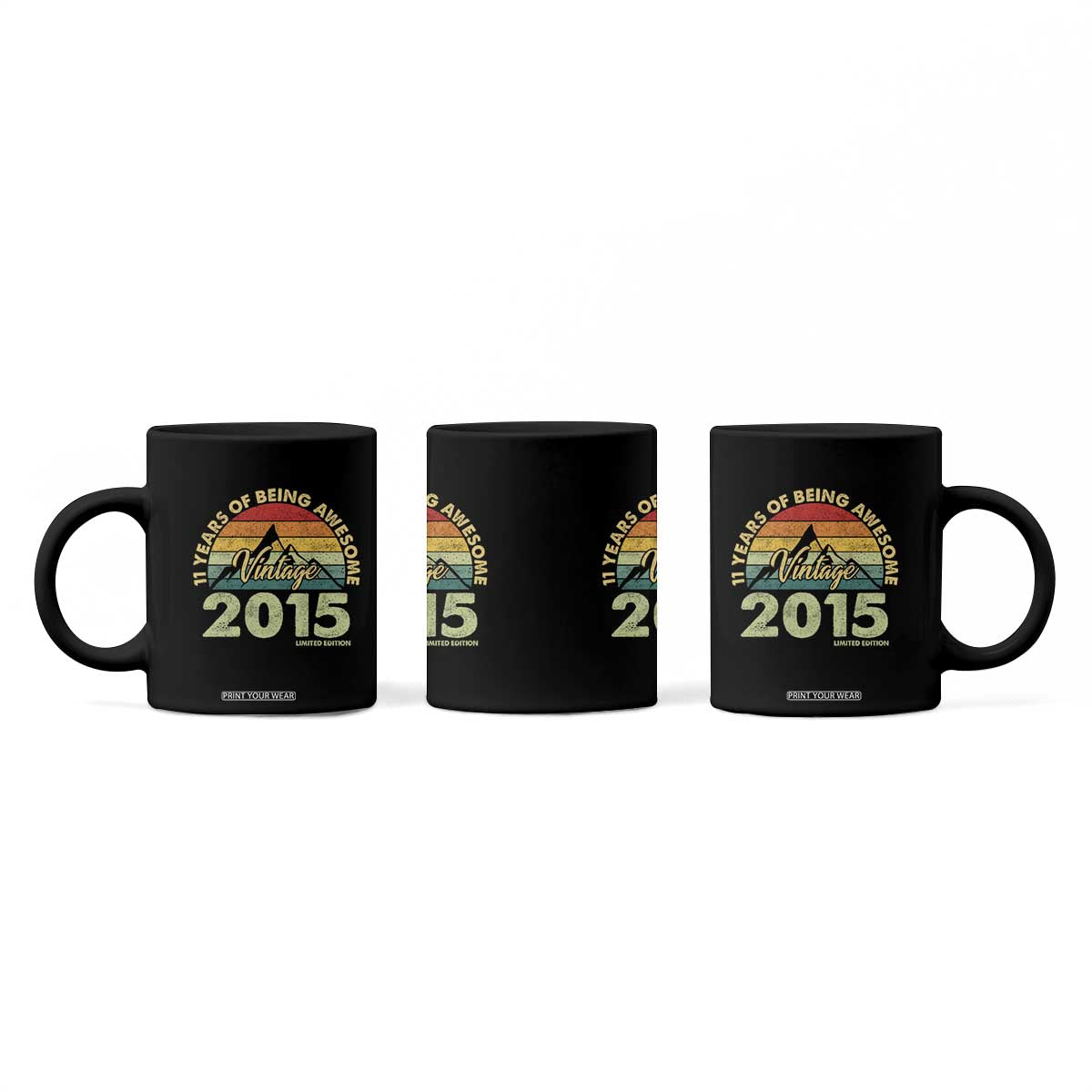 11th Birthday Coffee Mug Vintage 2015 Limited Edition 11 Year Old Gift