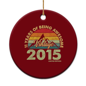 11th Birthday Ceramic Ornament Vintage 2015 Limited Edition 11 Year Old Gift