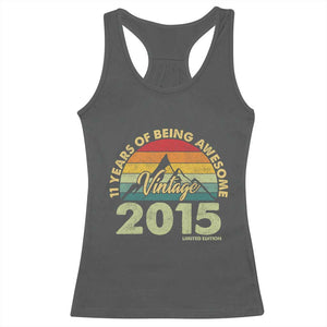 11th Birthday Racerback Tank Top Vintage 2015 Limited Edition 11 Year Old Gift