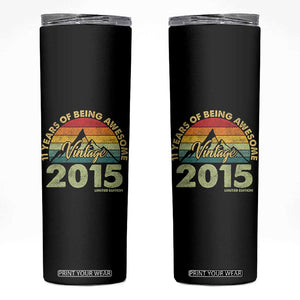11th Birthday Skinny Tumbler Vintage 2015 Limited Edition 11 Year Old Gift