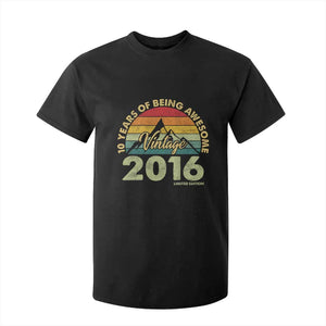 10th Birthday T Shirt For Kid Vintage 2016 Limited Edition 10 Year Old Bday Gift