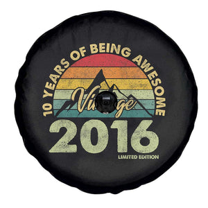 10th Birthday Spare Tire Cover Vintage 2016 Limited Edition 10 Year Old Bday Gift