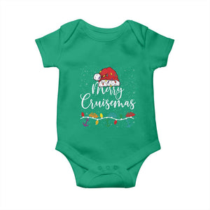 Merry Cruisemas Baby Onesie Family Christmas Cruise Holiday Trip TS10 Irish Green Print Your Wear