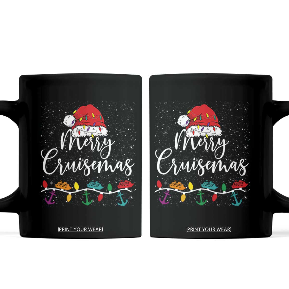 Merry Cruisemas Coffee Mug Family Christmas Cruise Holiday Trip TS10 Black Print Your Wear