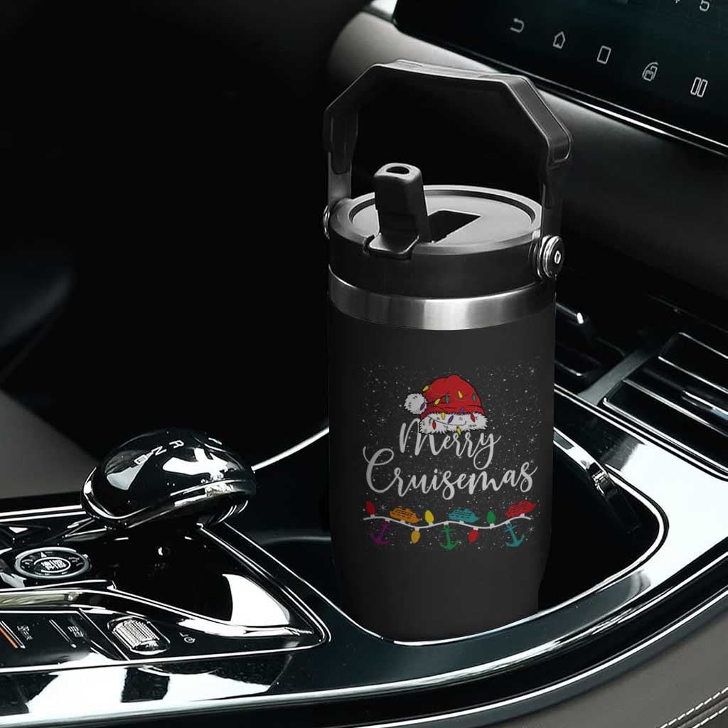 Merry Cruisemas Flip Straw Tumbler Family Christmas Cruise Holiday Trip TS10 Print Your Wear
