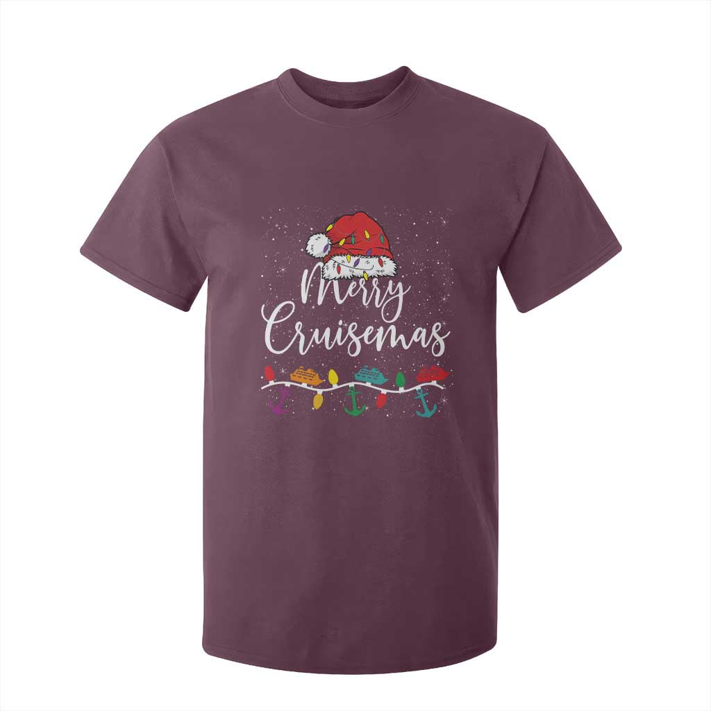 Merry Cruisemas T Shirt For Kid Family Christmas Cruise Holiday Trip TS10 Maroon Print Your Wear