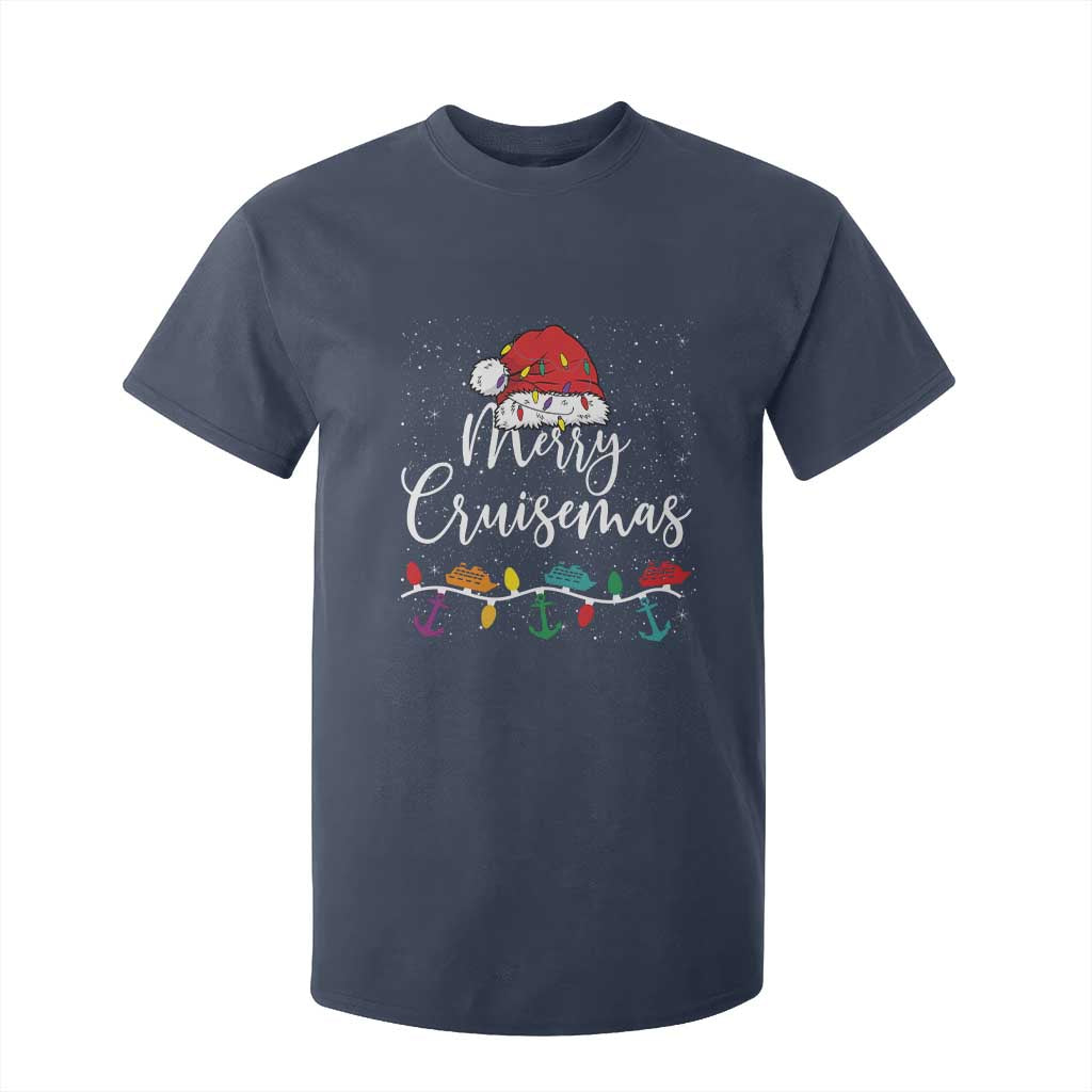 Merry Cruisemas T Shirt For Kid Family Christmas Cruise Holiday Trip TS10 Navy Print Your Wear