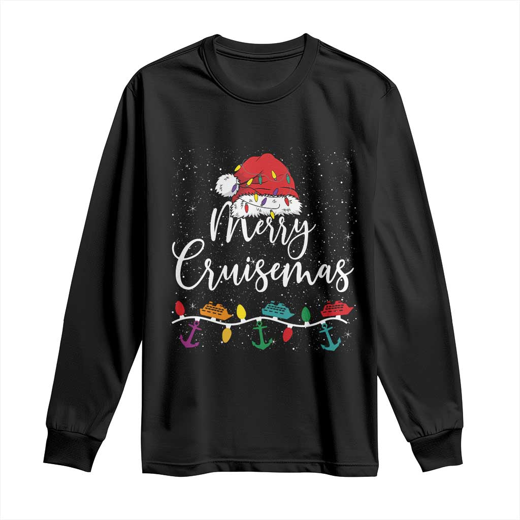 Merry Cruisemas Long Sleeve Shirt Family Christmas Cruise Holiday Trip TS10 Black Print Your Wear