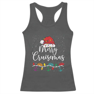 Merry Cruisemas Racerback Tank Top Family Christmas Cruise Holiday Trip TS10 Dark Heather Print Your Wear