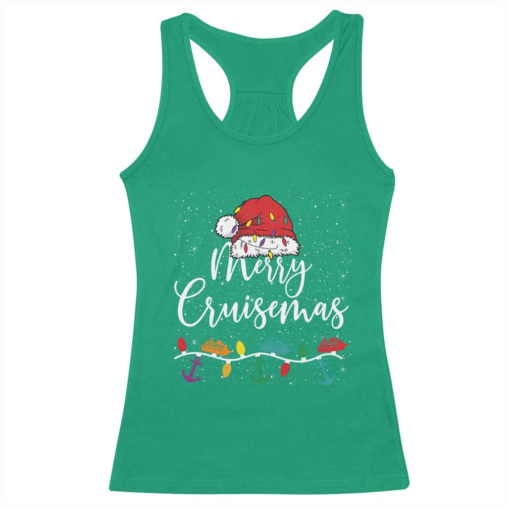 Merry Cruisemas Racerback Tank Top Family Christmas Cruise Holiday Trip TS10 Irish Green Print Your Wear