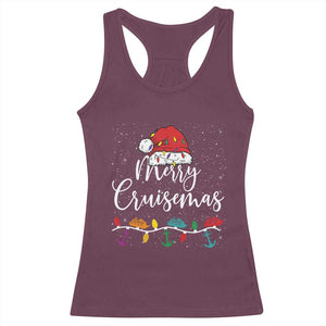 Merry Cruisemas Racerback Tank Top Family Christmas Cruise Holiday Trip TS10 Maroon Print Your Wear