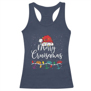Merry Cruisemas Racerback Tank Top Family Christmas Cruise Holiday Trip TS10 Navy Print Your Wear
