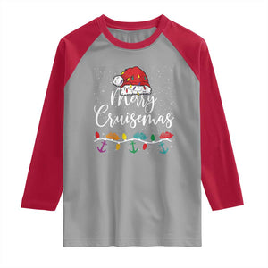 Merry Cruisemas Raglan Shirt Family Christmas Cruise Holiday Trip TS10 Sport Gray Red Print Your Wear