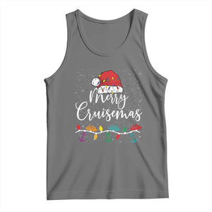 Merry Cruisemas Tank Top Family Christmas Cruise Holiday Trip TS10 Black Heather Print Your Wear