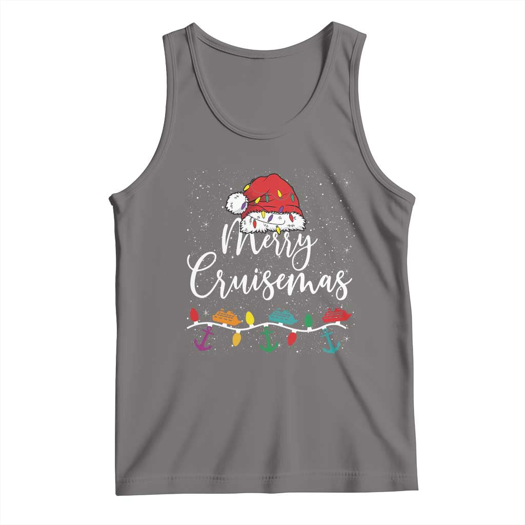 Merry Cruisemas Tank Top Family Christmas Cruise Holiday Trip TS10 Deep Heather Print Your Wear