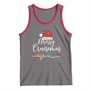Merry Cruisemas Tank Top Family Christmas Cruise Holiday Trip TS10 Deep Heather Red Print Your Wear