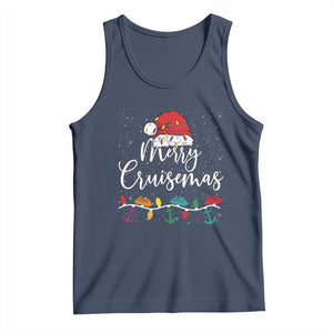 Merry Cruisemas Tank Top Family Christmas Cruise Holiday Trip TS10 Navy Print Your Wear