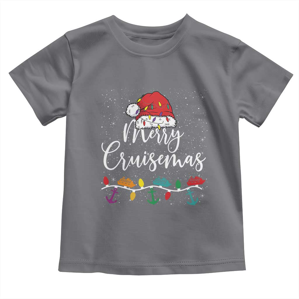 Merry Cruisemas Toddler T Shirt Family Christmas Cruise Holiday Trip TS10 Charcoal Print Your Wear