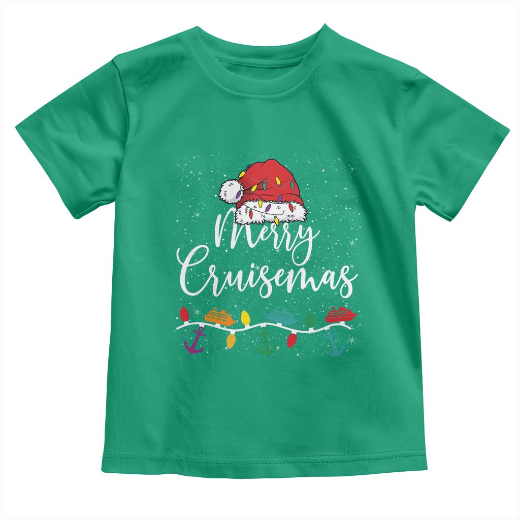 Merry Cruisemas Toddler T Shirt Family Christmas Cruise Holiday Trip TS10 Irish Green Print Your Wear