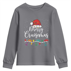 Merry Cruisemas Youth Sweatshirt Family Christmas Cruise Holiday Trip TS10 Charcoal Print Your Wear