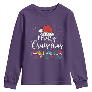 Merry Cruisemas Youth Sweatshirt Family Christmas Cruise Holiday Trip TS10 Purple Print Your Wear