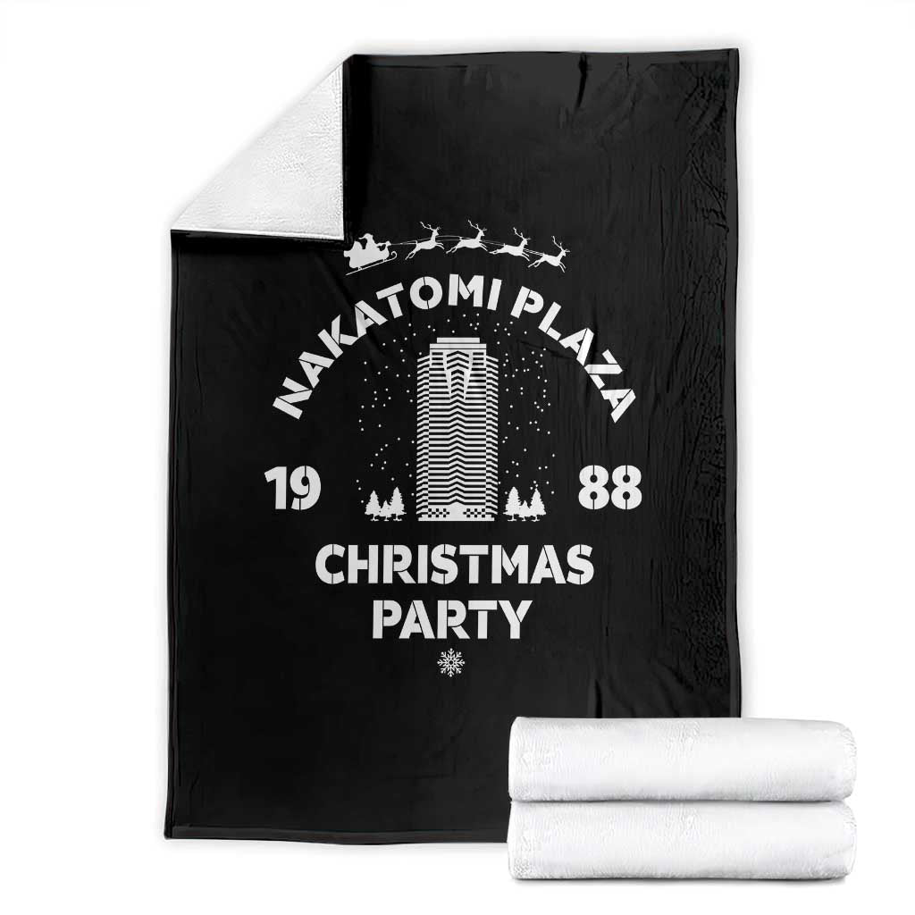 Nakatomi Plaza Christmas Party Throw Blanket Funny 80's Movie Xmas Party TS10 Black Print Your Wear