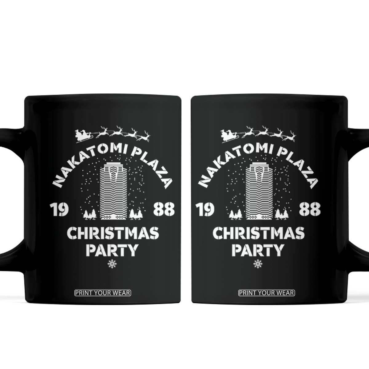 Nakatomi Plaza Christmas Party Coffee Mug Funny 80's Movie Xmas Party TS10 Black Print Your Wear
