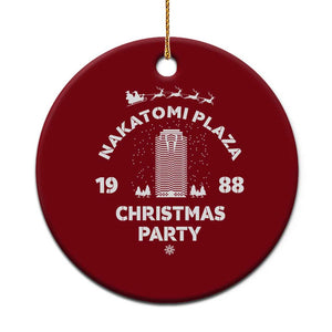 Nakatomi Plaza Xmas Party Ceramic Ornament Funny 80's Movie Xmas Party TS10 1pc Red Print Your Wear
