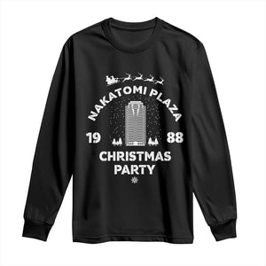 Nakatomi Plaza Christmas Party Long Sleeve Shirt Funny 80's Movie Xmas Party TS10 Black Print Your Wear