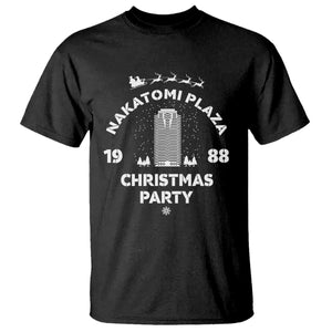 Nakatomi Plaza Christmas Party T Shirt Funny 80's Movie Xmas Party TS10 Black Print Your Wear