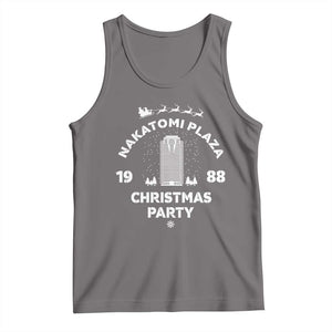 Nakatomi Plaza Christmas Party Tank Top Funny 80's Movie Xmas Party TS10 Deep Heather Print Your Wear