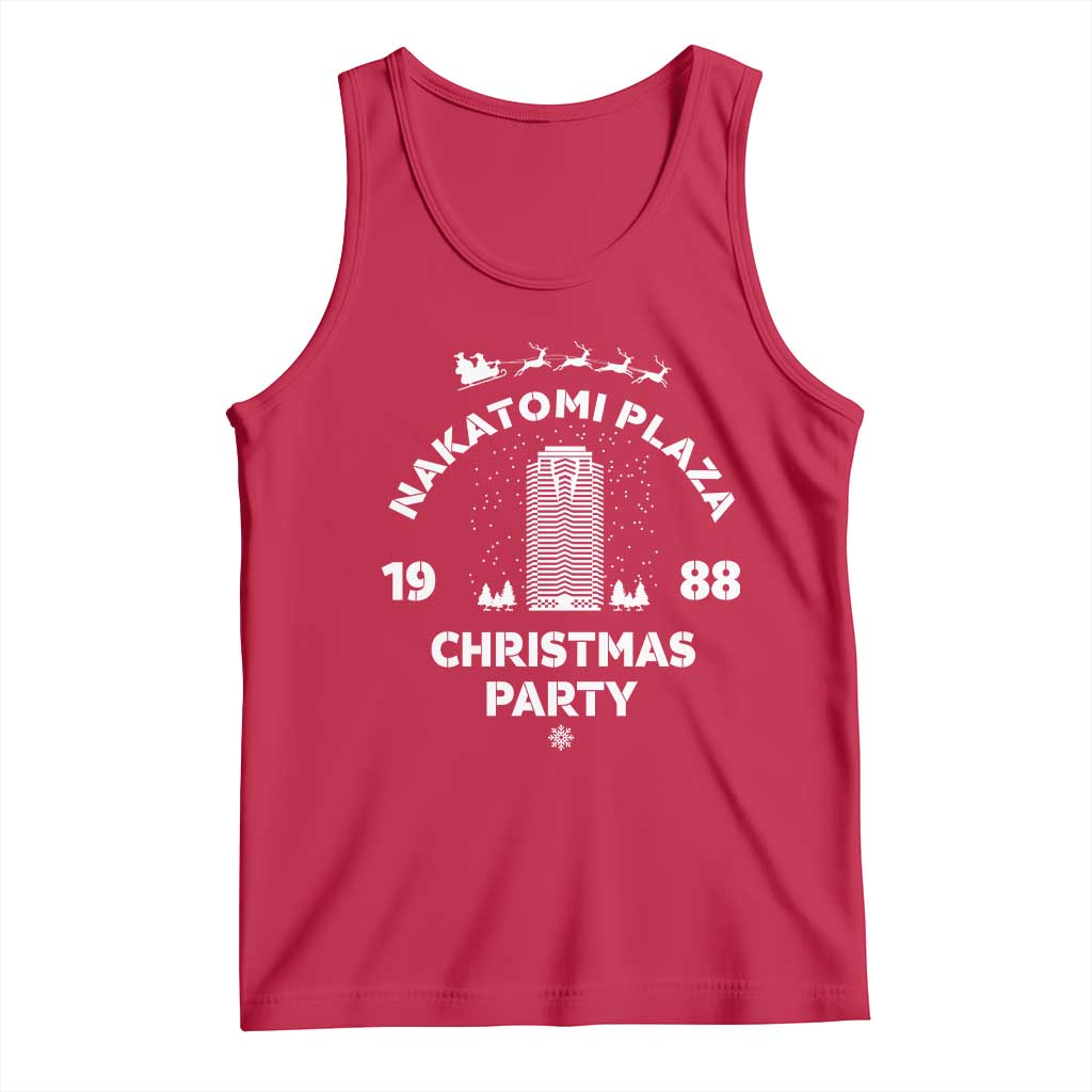 Nakatomi Plaza Christmas Party Tank Top Funny 80's Movie Xmas Party TS10 Red Print Your Wear
