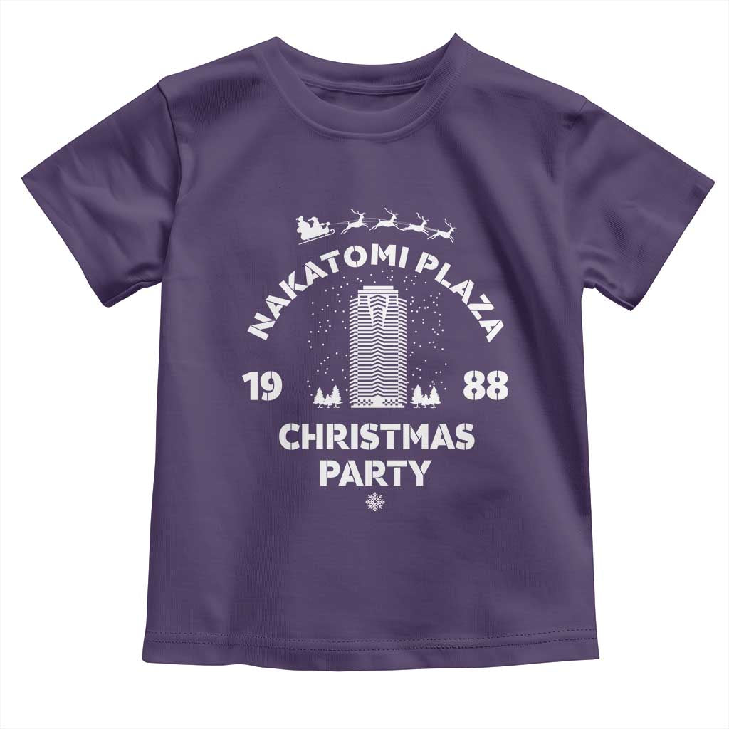 Nakatomi Plaza Christmas Party Toddler T Shirt Funny 80's Movie Xmas Party TS10 Purple Print Your Wear