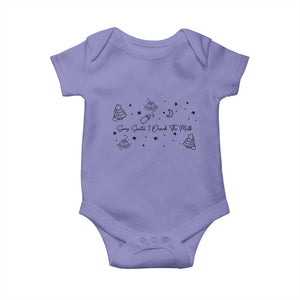 Sorry Santa I Drank The Milk Baby Onesie Newborn Baby First Xmas TS10 Violet Print Your Wear