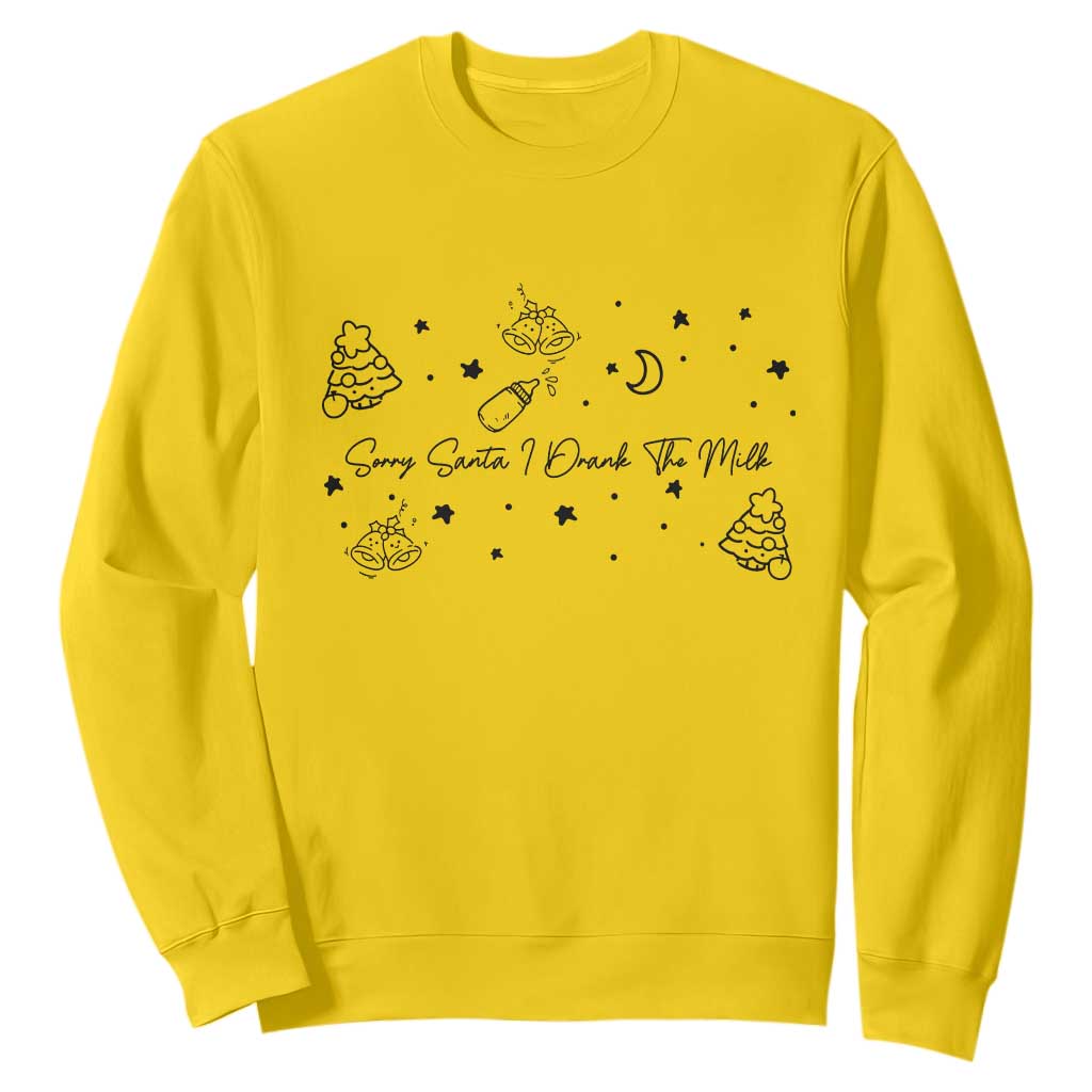 Sorry Santa I Drank The Milk Sweatshirt Newborn Baby First Xmas TS10 Daisy Print Your Wear