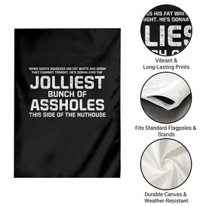 Funny Christmas Garden Flag Jolliest Bunch of A-Holes Xmas Vacation TS10 Print Your Wear