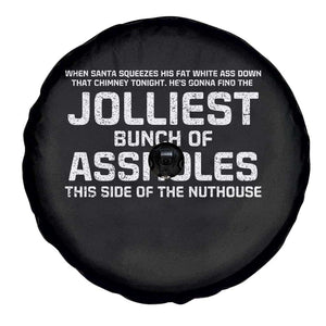 Funny Christmas Spare Tire Cover Jolliest Bunch of A-Holes Xmas Vacation TS10 Print Your Wear