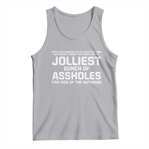 Funny Christmas Tank Top Jolliest Bunch of A-Holes Xmas Vacation TS10 Athletic Heather Print Your Wear