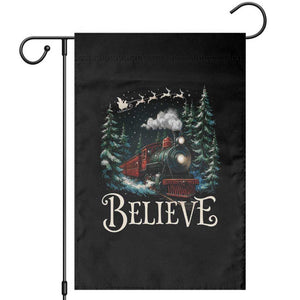 Polar Express Garden Flag Christmas Believe TS10 Black Print Your Wear