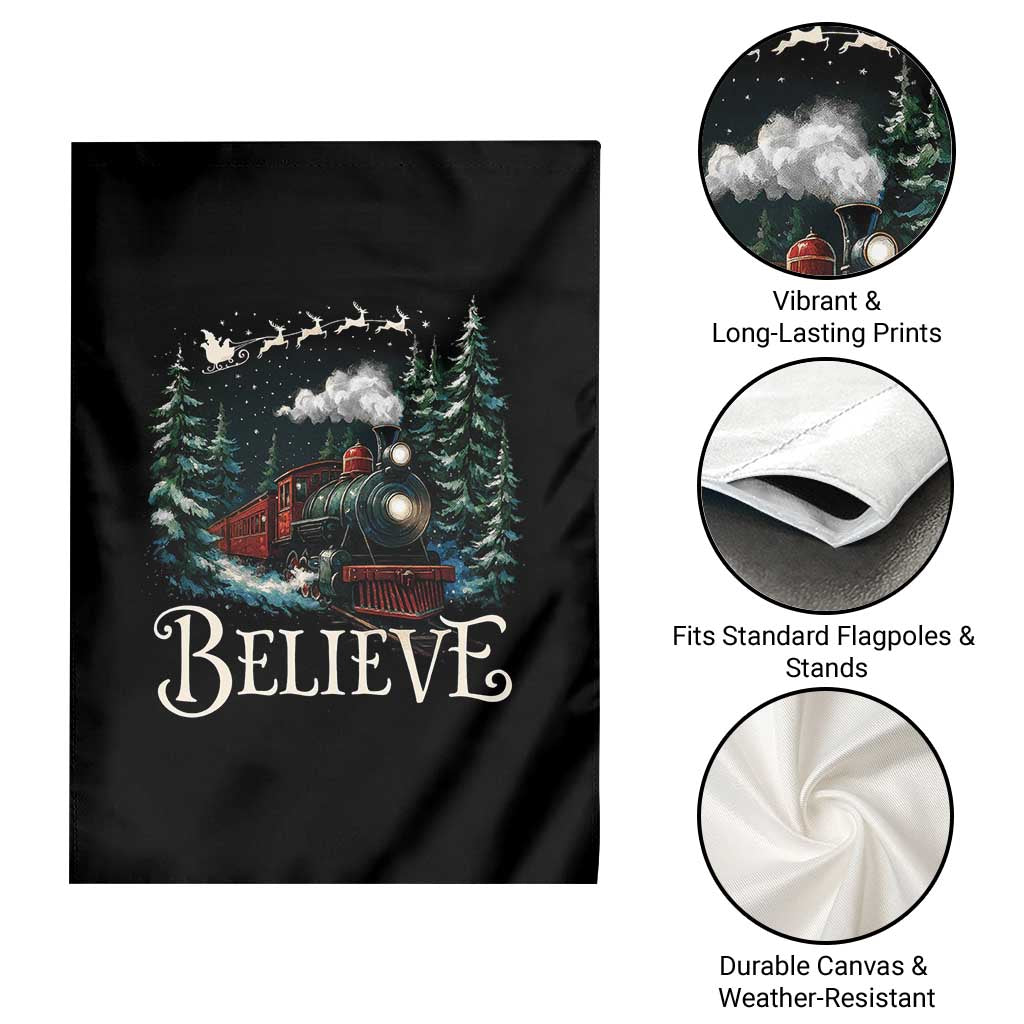 Polar Express Garden Flag Christmas Believe TS10 Print Your Wear