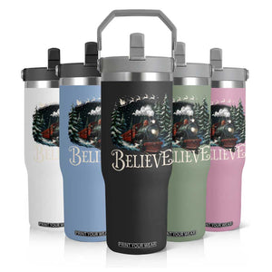 Polar Express Flip Straw Tumbler Christmas Believe TS10 Print Your Wear