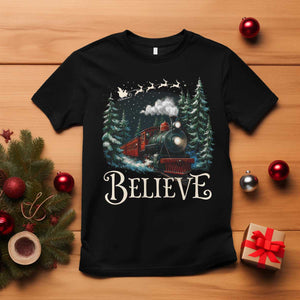 Polar Express T Shirt Christmas Believe TS10 Black Print Your Wear