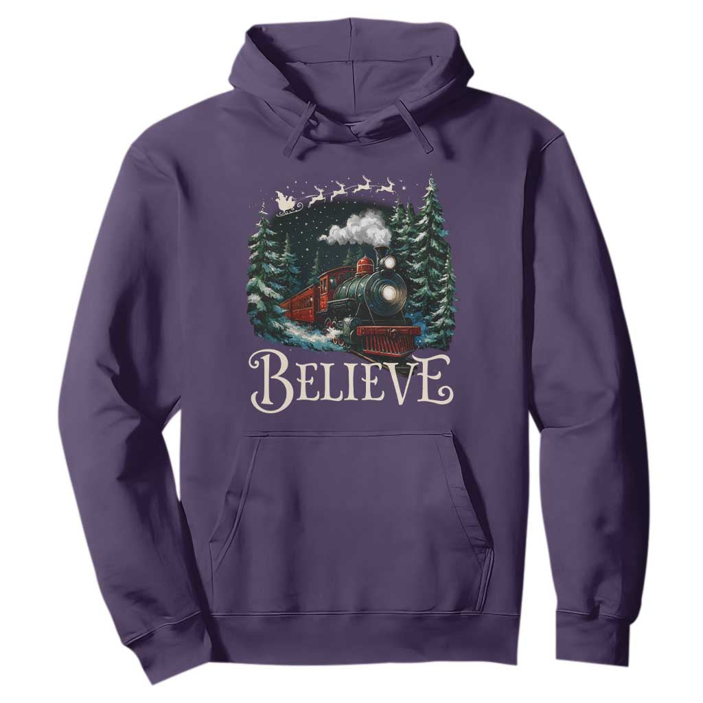 Polar Express Hoodie Christmas Believe TS10 Purple Print Your Wear